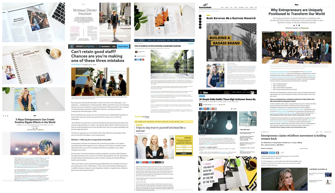 Franziska featured in the media