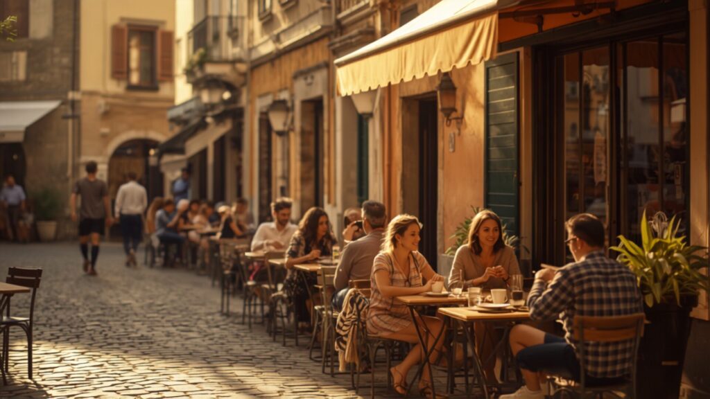 Why do Europeans eat sans phone?